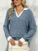Johnny Collar Long Sleeve T-Shirt sold by Charming Charlie