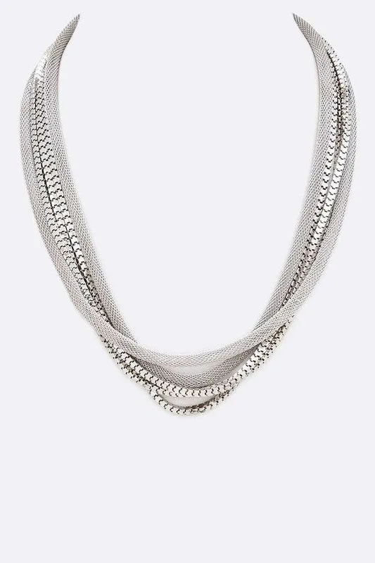 Mix Chain Layer Collar Necklace sold by Charming Charlie product image thumbnail 2