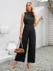 Cutout Tied Wide Leg Sleeveless Jumpsuit sold by Charming Charlie