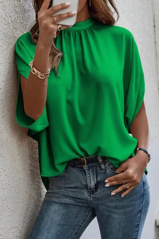 Tie Back Slit Half Sleeve Blouse sold by Charming Charlie