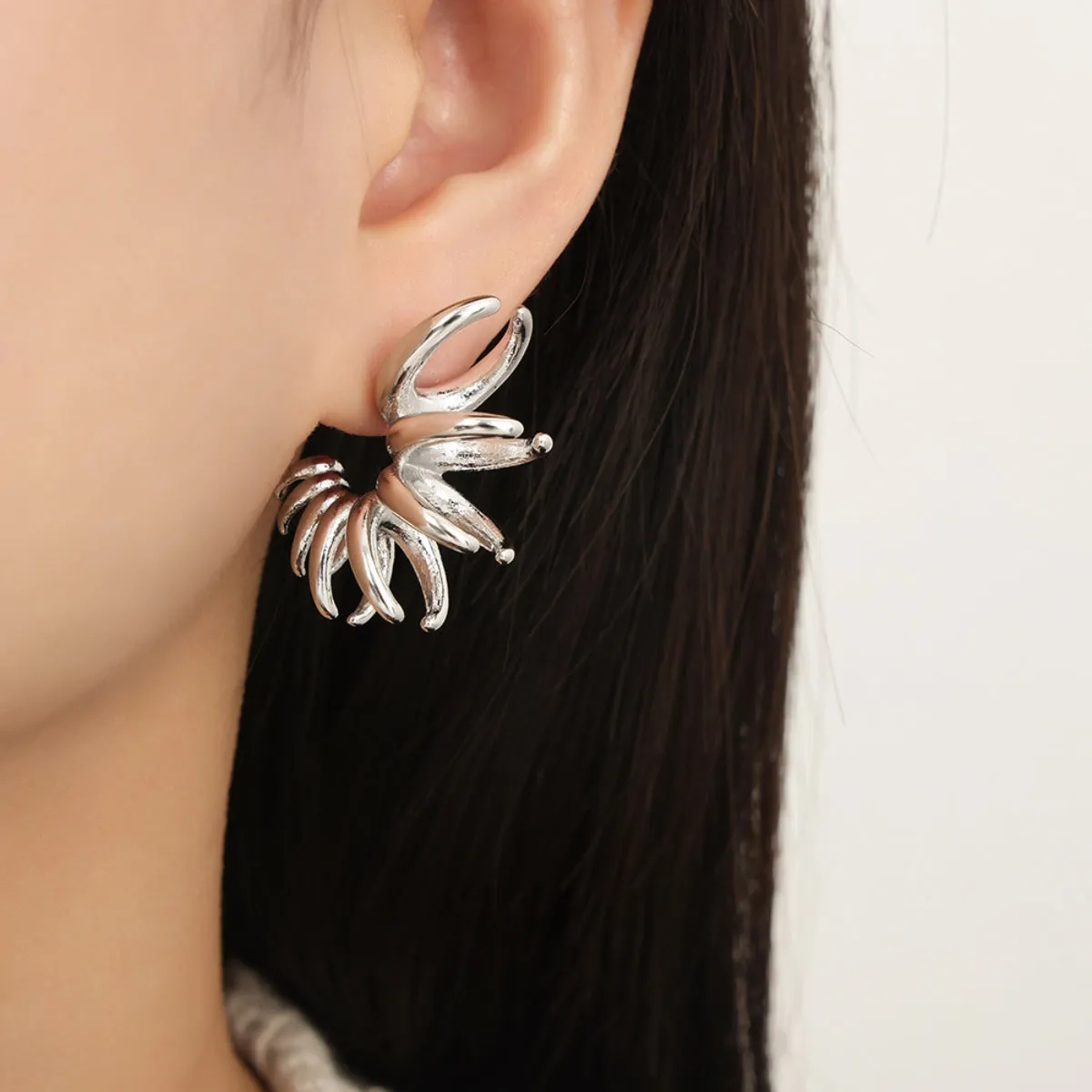 Titanium Steel Irregular Shape Earrings sold by Charming Charlie product image thumbnail 4