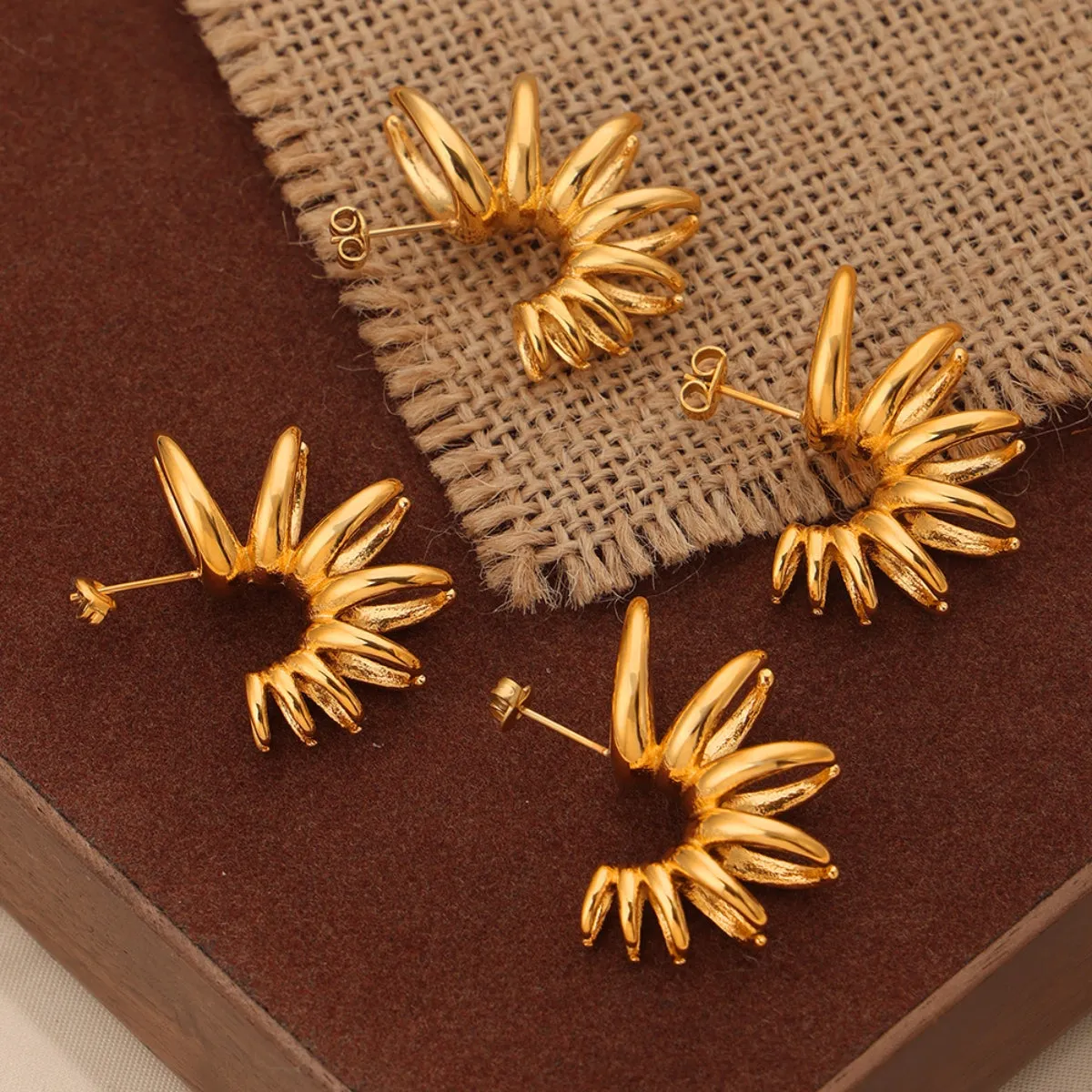 Titanium Steel Irregular Shape Earrings sold by Charming Charlie product image thumbnail 2