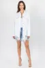American Bazi Distressed Frayed Hem Denim Jacket sold by Charming Charlie