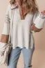 Leopard Johnny Collar Long Sleeve Top sold by Charming Charlie