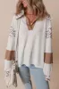 Leopard Johnny Collar Long Sleeve Top sold by Charming Charlie