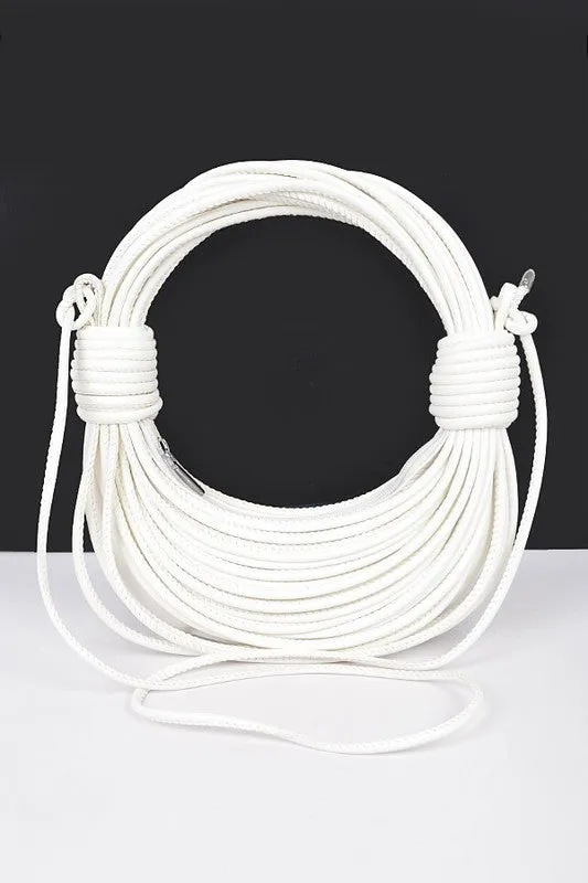 Metallic Layer Roping Top Handle Bag sold by Charming Charlie product image thumbnail 4