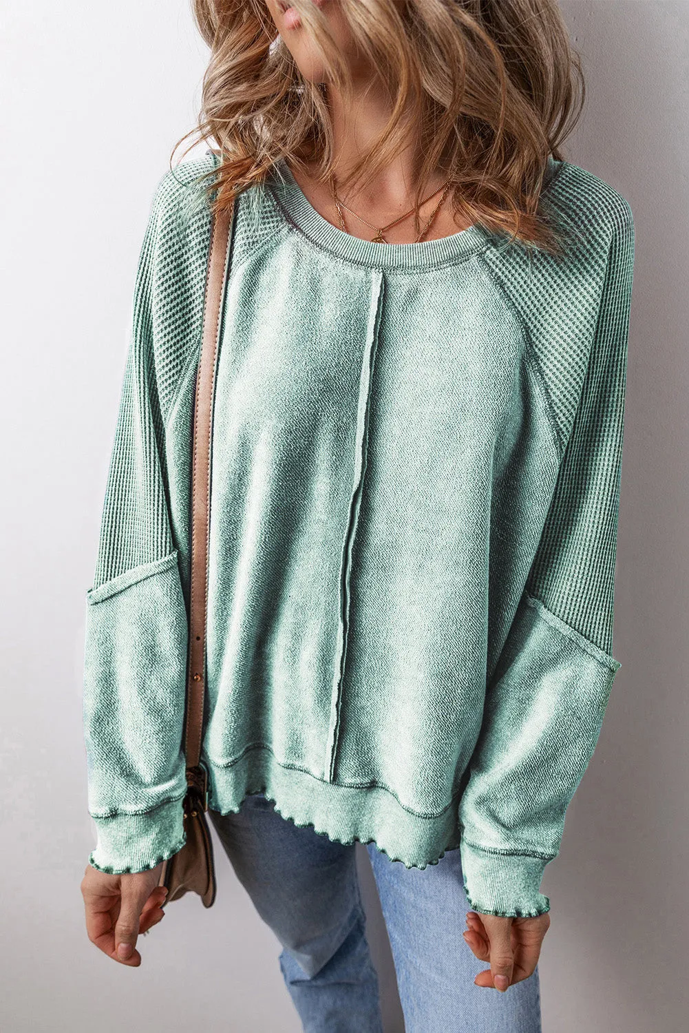 Round Neck Long Sleeve Sweatshirt sold by Charming Charlie product image thumbnail 2