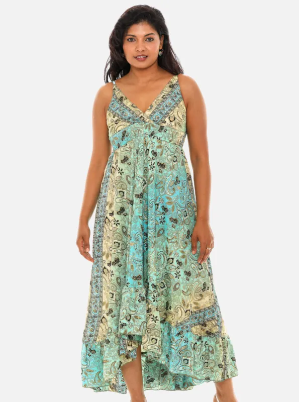 Printed Long Halter Dress with Back Ties. sold by Charming Charlie