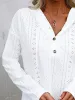 Drawstring Eyelet Long Sleeve Hoodie sold by Charming Charlie