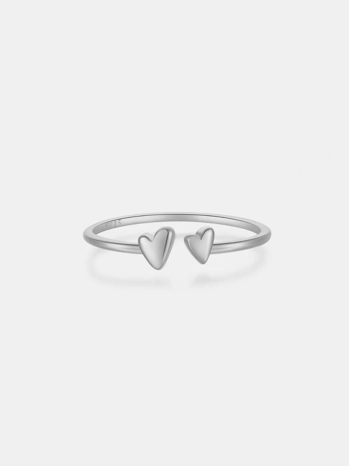925 Sterling Silver Heart Open Ring sold by Charming Charlie product image thumbnail 5
