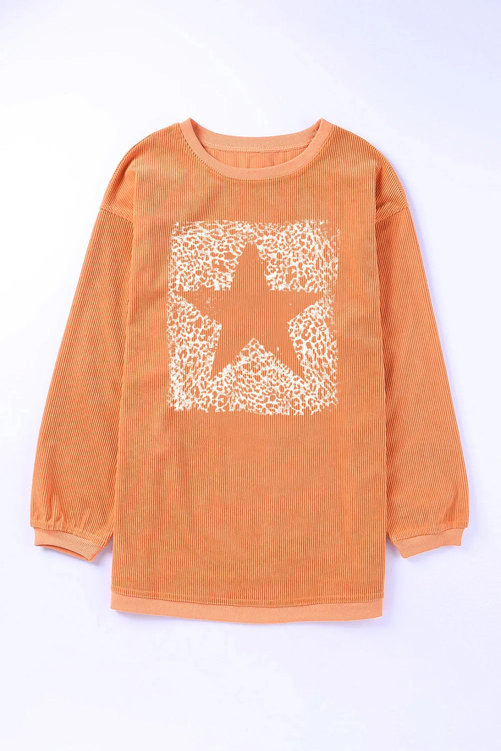 Star Round Neck Long Sleeve Oversize Sweatshirt sold by Charming Charlie product image thumbnail 2