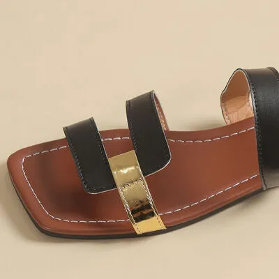 PU Leather Open Toe Sandals sold by Charming Charlie product image thumbnail 4