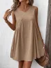 Ruched V-Neck Sleeveless Mini Dress sold by Charming Charlie