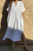 Slit Textured Short Sleeve Cover-Up Dress sold by Charming Charlie