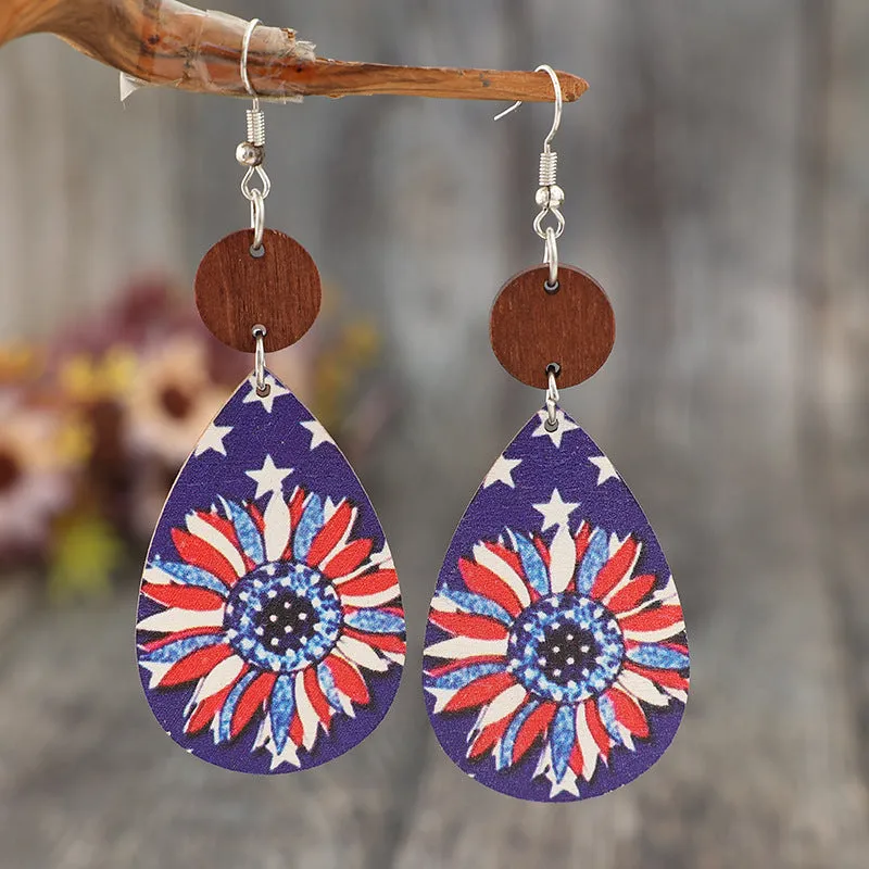 Printed PU Leather Dangle Earrings sold by Charming Charlie product image thumbnail 3