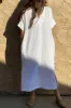 Slit Textured Short Sleeve Cover-Up Dress sold by Charming Charlie