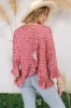 Celeste Full Size Floral Ruffle Detail Top sold by Charming Charlie