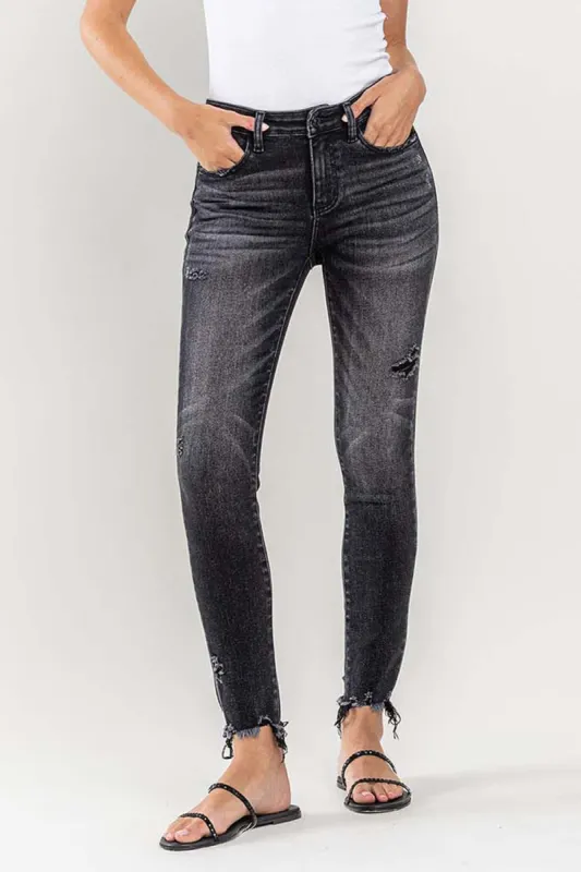 Lovervet Raw Hem Cropped Skinny Jeans sold by Charming Charlie
