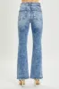 RISEN Full Size High Rise Distressed Flare Jeans sold by Charming Charlie