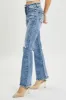 RISEN Full Size High Rise Distressed Flare Jeans sold by Charming Charlie