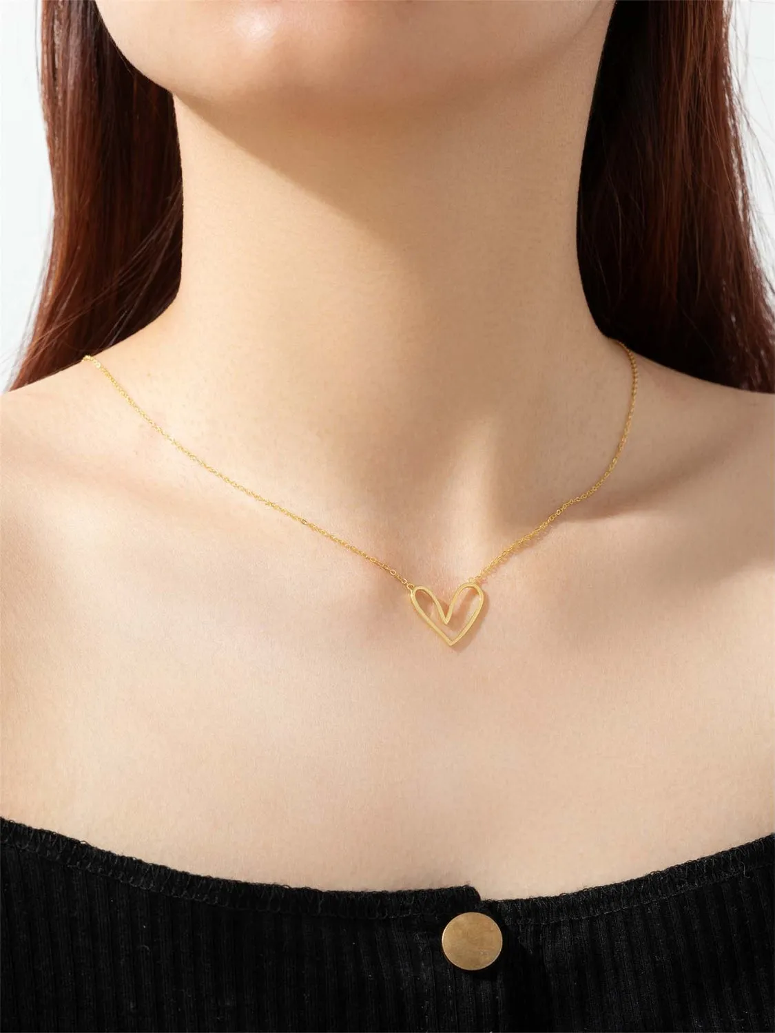 925 Sterling Silver Heart Pendant Necklace sold by Charming Charlie product image thumbnail 4