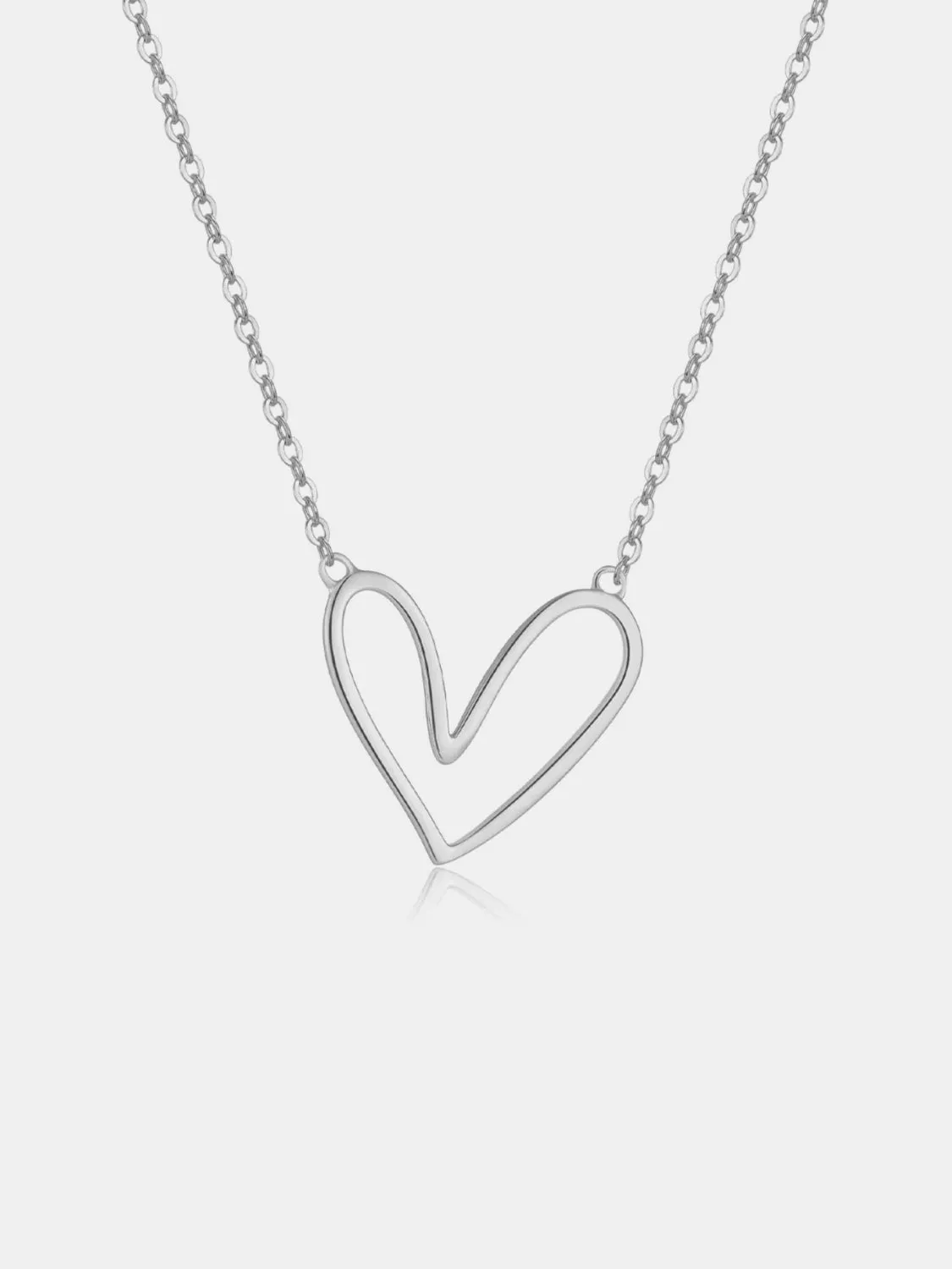 925 Sterling Silver Heart Pendant Necklace sold by Charming Charlie product image thumbnail 5