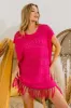 BiBi Fringed Hem Knit Top sold by Charming Charlie