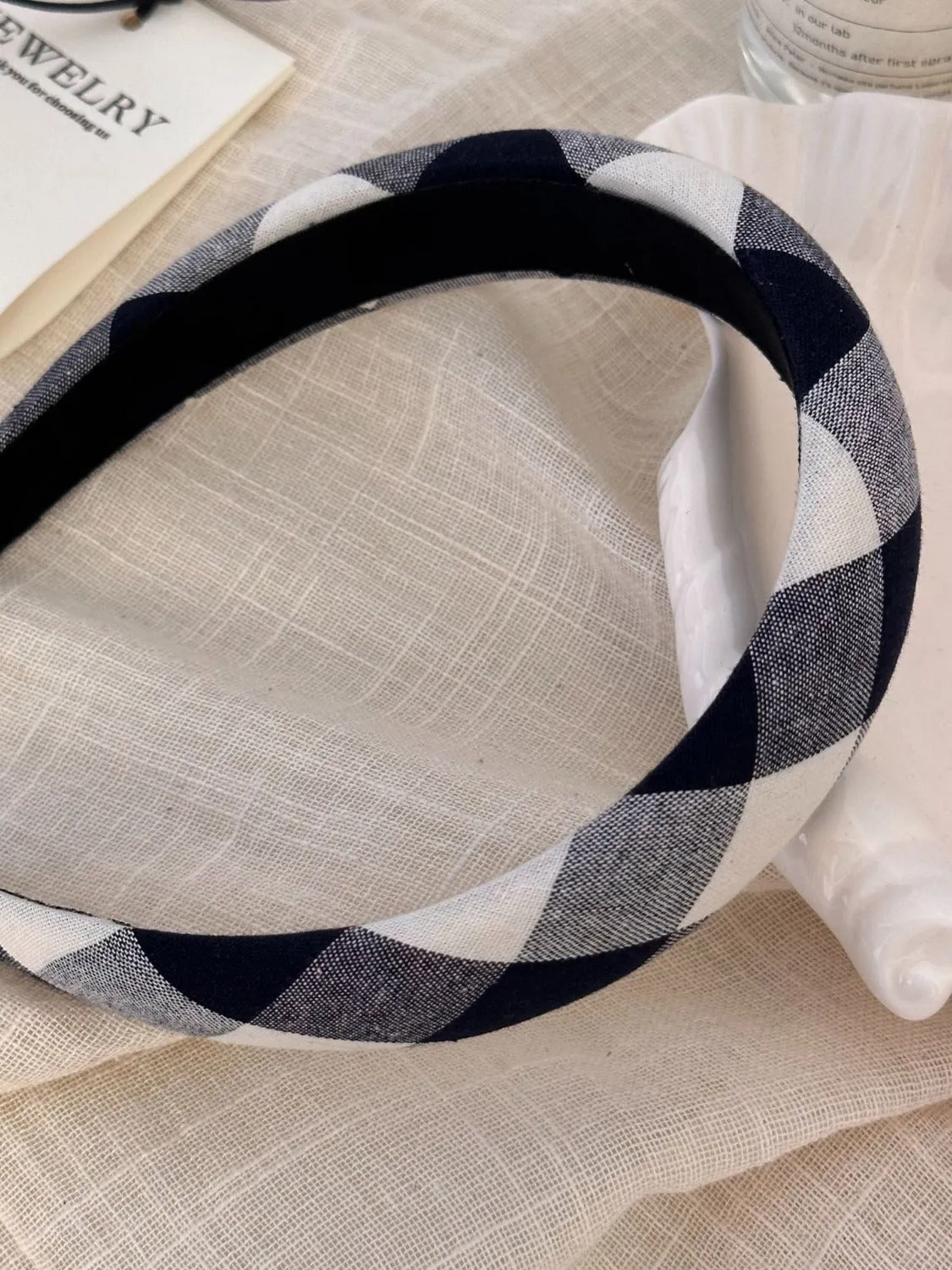 Polyester Plaid Wide Headband sold by Charming Charlie product image thumbnail 3