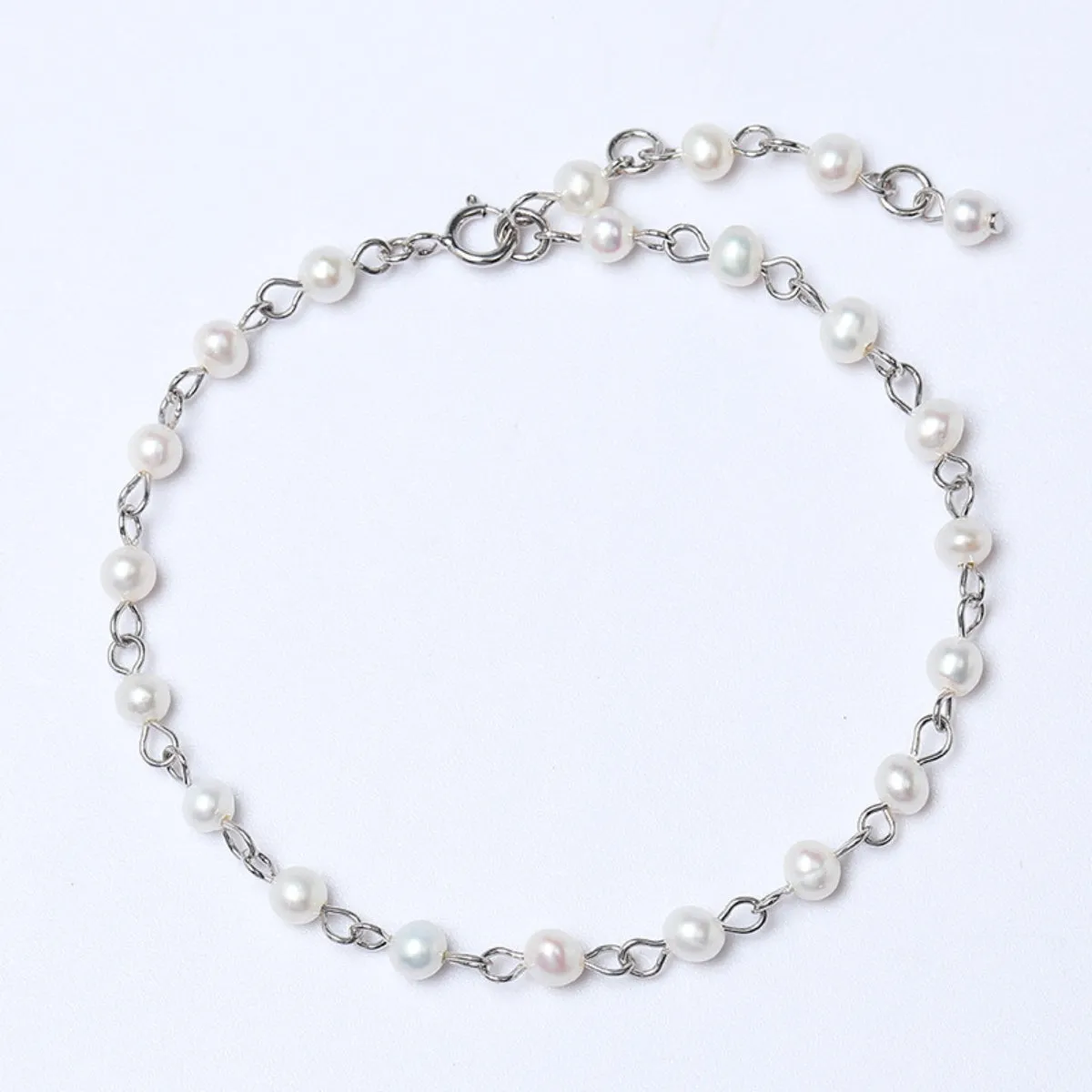 925 Sterling Silver Pearl Bracelet sold by Charming Charlie product image thumbnail 5