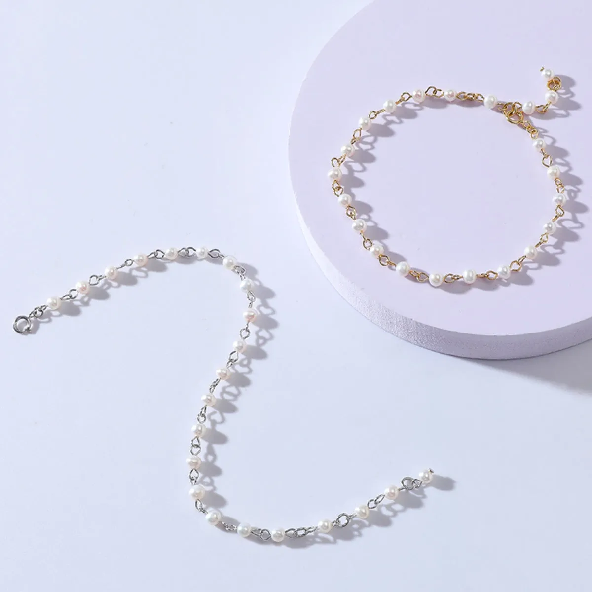 925 Sterling Silver Pearl Bracelet sold by Charming Charlie