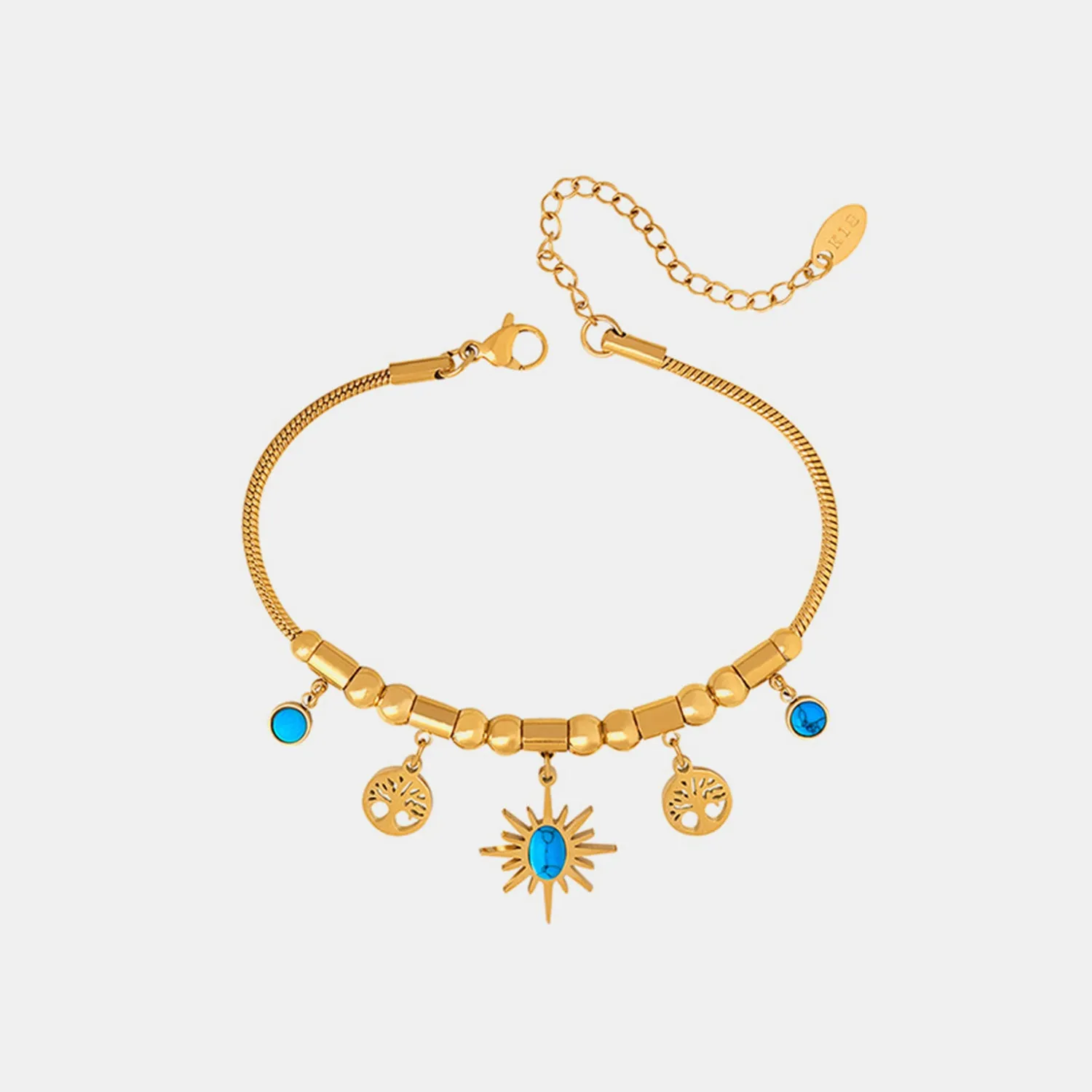 Gold-Plated Titanium Steel Charm Bracelet sold by Charming Charlie product image thumbnail 4