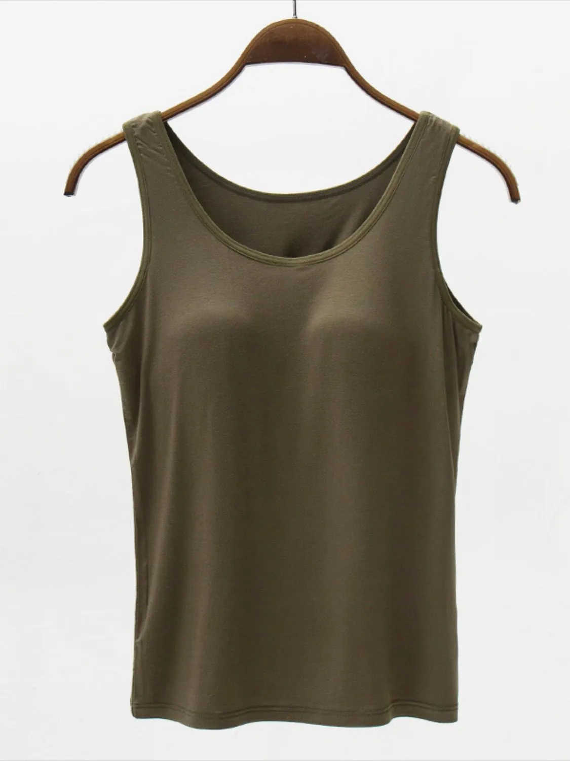 Full Size Wide Strap Modal Tank with Bra sold by Charming Charlie product image thumbnail 4