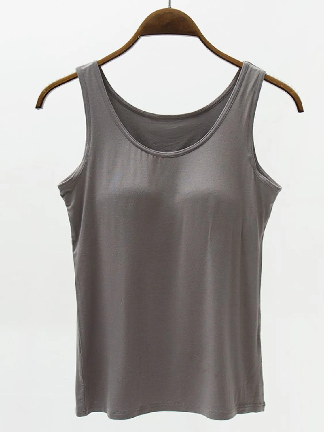 Full Size Wide Strap Modal Tank with Bra sold by Charming Charlie product image thumbnail 5
