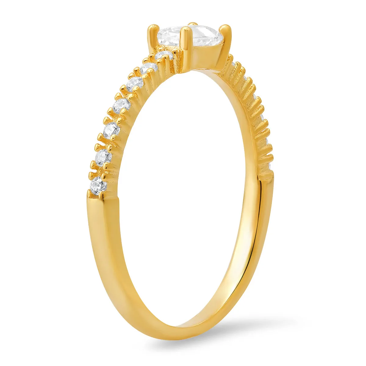 Sterling Silver East/West Baguette-cut CZ Ring sold by Charming Charlie product image thumbnail 4