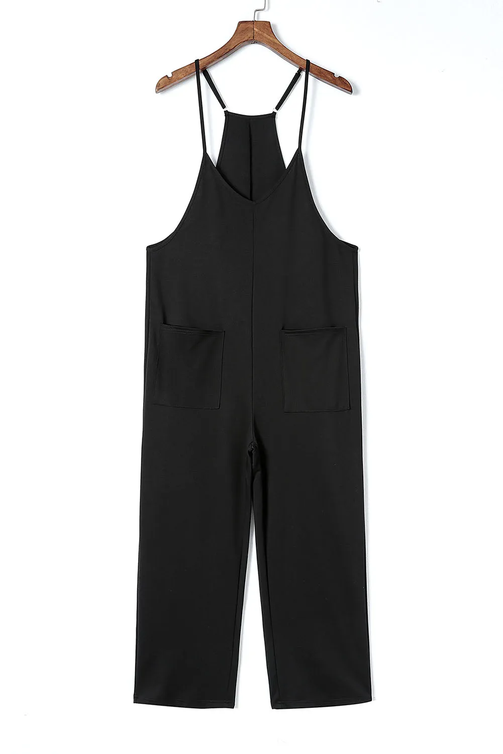Pocketed Spaghetti Strap Wide Leg Jumpsuit sold by Charming Charlie product image thumbnail 4