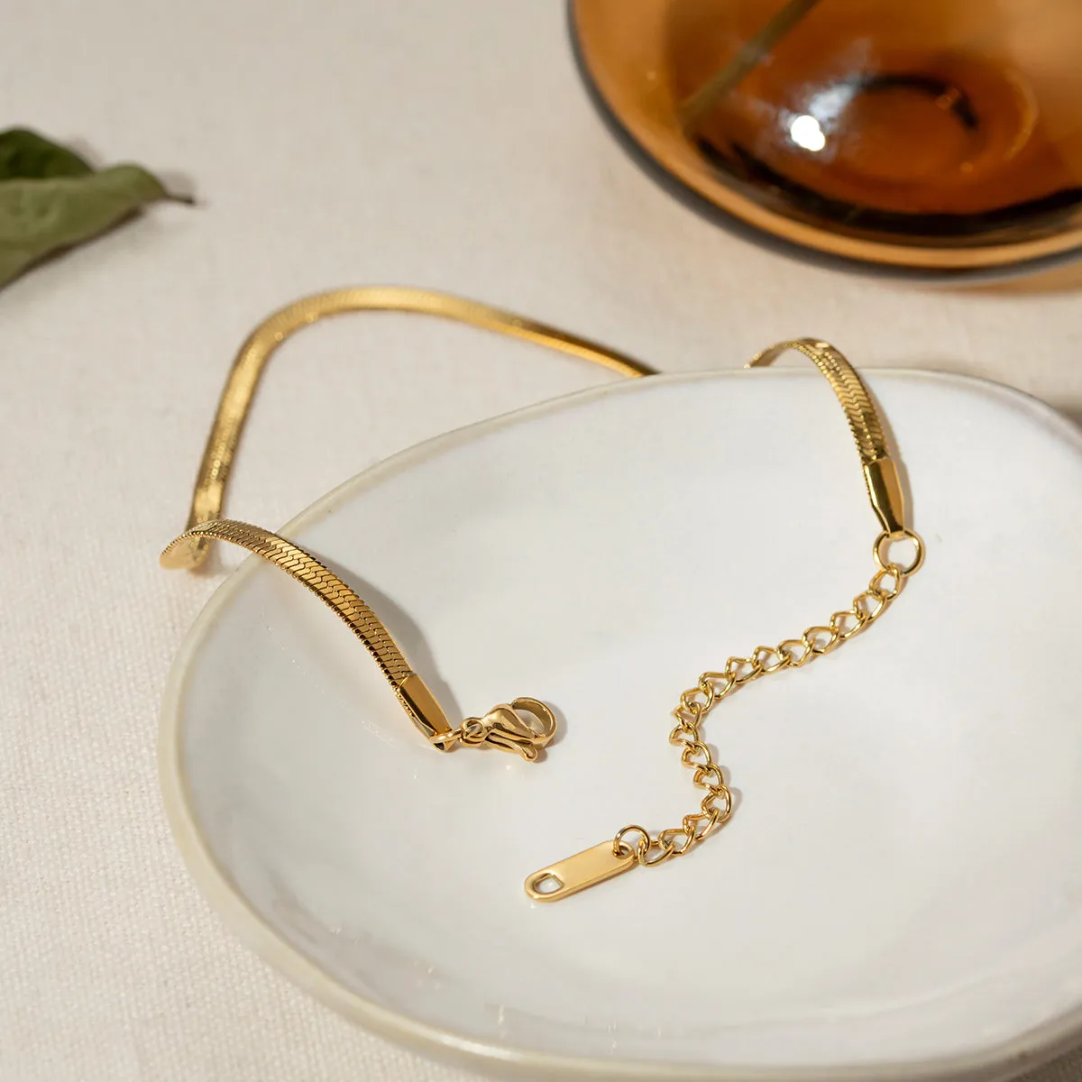18K Gold-Plated Ankle Bracelet sold by Charming Charlie product image thumbnail 3