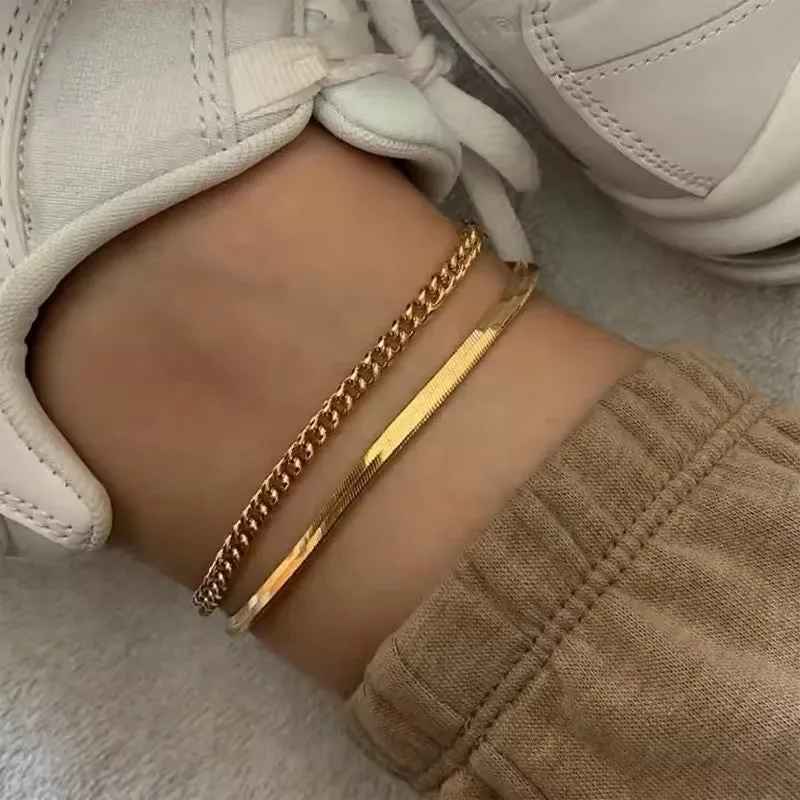 18K Gold-Plated Ankle Bracelet sold by Charming Charlie