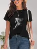 Horse Round Neck Short Sleeve T-Shirt sold by Charming Charlie