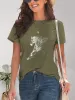Horse Round Neck Short Sleeve T-Shirt sold by Charming Charlie