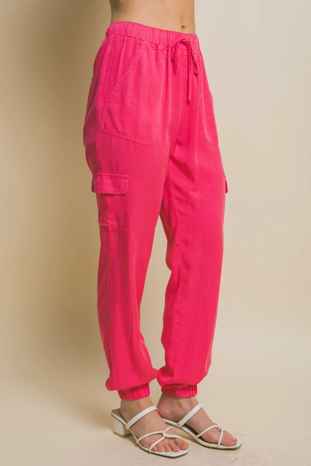 Love Tree Drawstring Tencel Jogger Jeans sold by Charming Charlie product image thumbnail 2