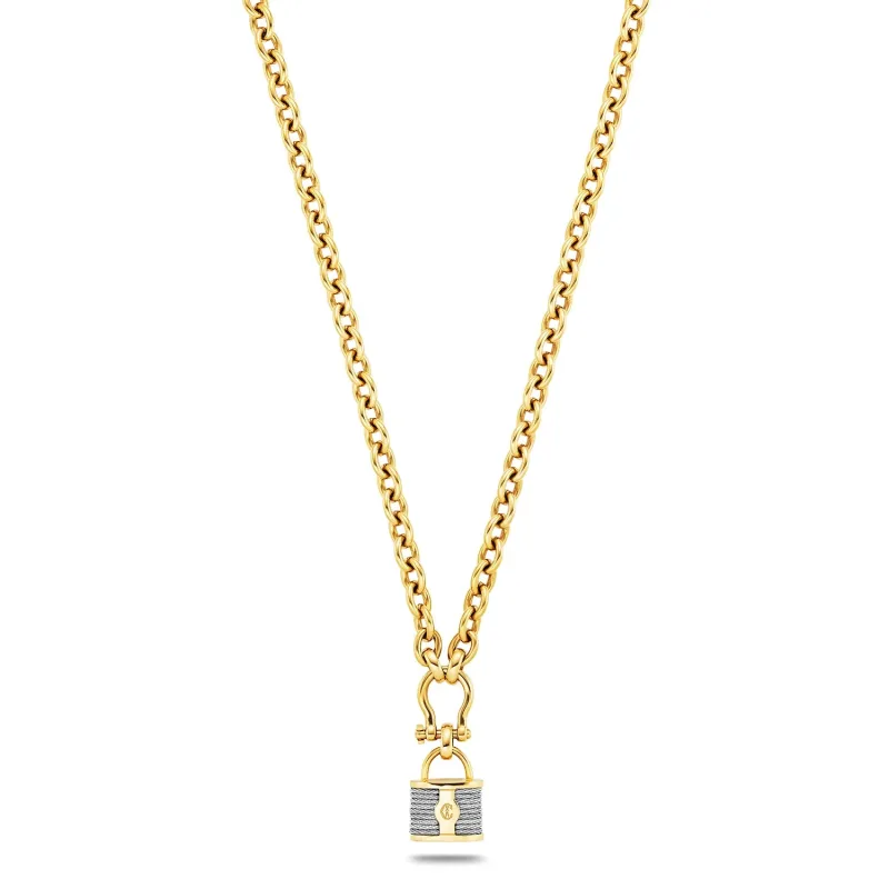 St. Tropez® Mariner Shackle & Lock Necklace sold by Charriol