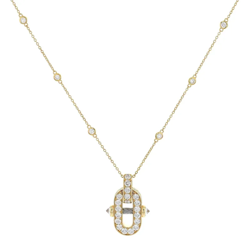 St Tropez® Mariner Necklace 18KT Diamonds sold by Charriol