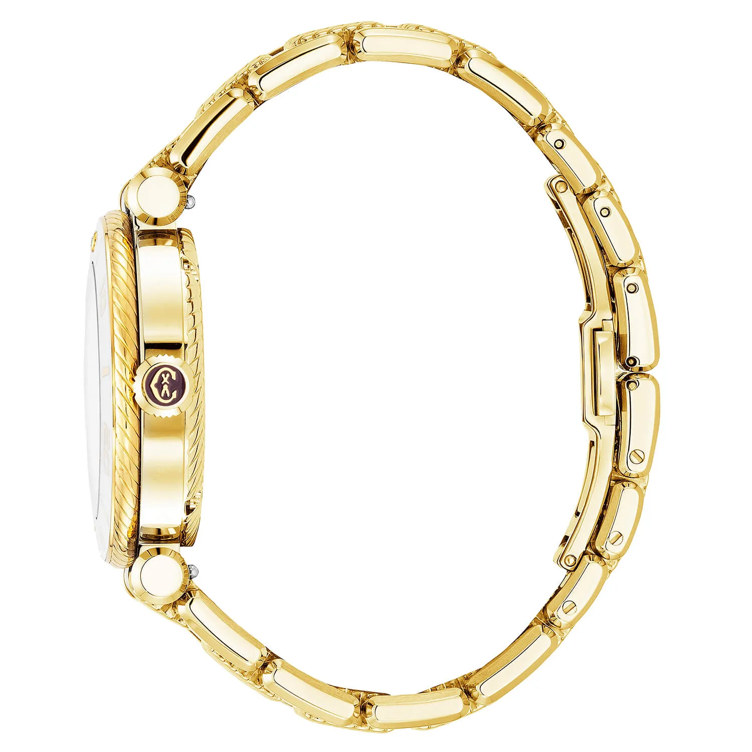 NAVIGATOR SURF, 36MM, AUTOMATIC CALIBRE, WHITE DIAL, WHITE BEZEL, YELLOW GOLD PVD INTERCHANGEABLE BRACELET sold by Charriol product image thumbnail 3