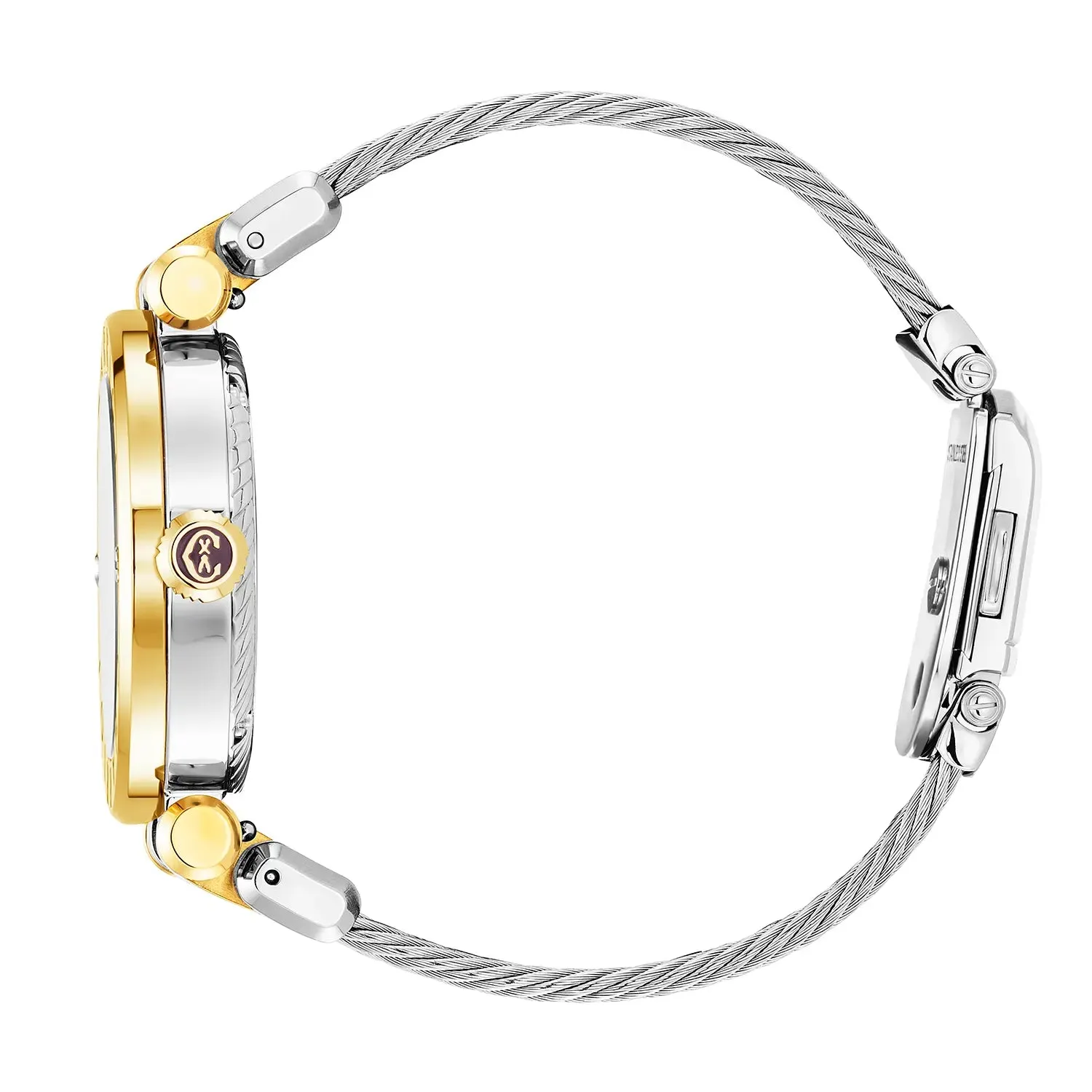 NAVIGATOR CRUISE, 36MM, QUARTZ CALIBRE, MOTHER-OF-PEARL WITH 10 DIAMONDS DIAL, "CHARRIOL CHARRIOL" BEZEL, STEEL CABLE INTERCHANGEABLE BRACELET sold by Charriol product image thumbnail 3