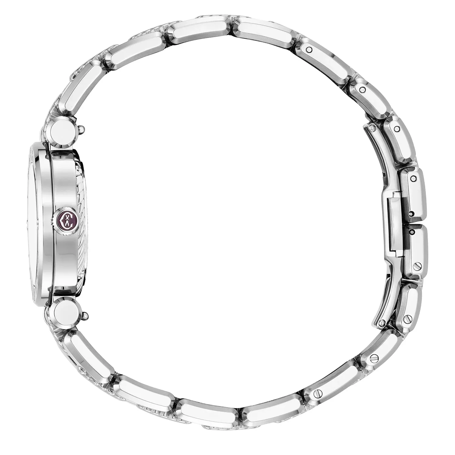 NAVIGATOR CRUISE, 28MM, QUARTZ CALIBRE, MOTHER-OF-PEARL WITH 12 DIAMONDS DIAL, STEEL "CHARRIOL CHARRIOL" BEZEL, METAL INTERCHANGEABLE BRACELET sold by Charriol product image thumbnail 3