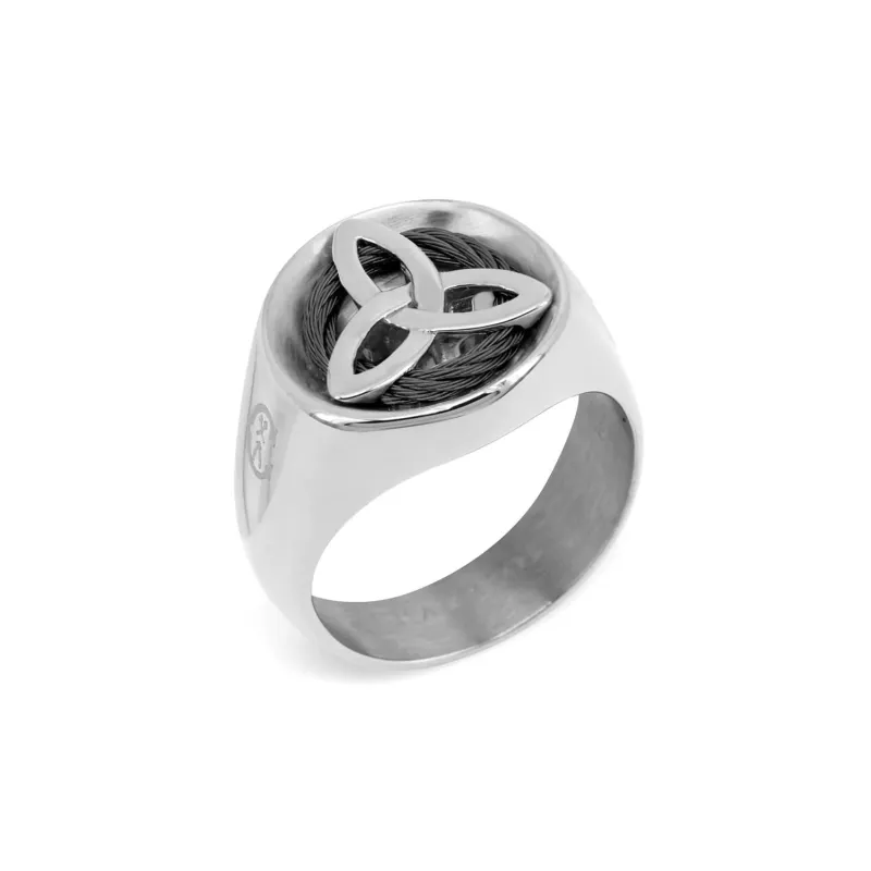 Celtic® Triquetra signet ring sold by Charriol