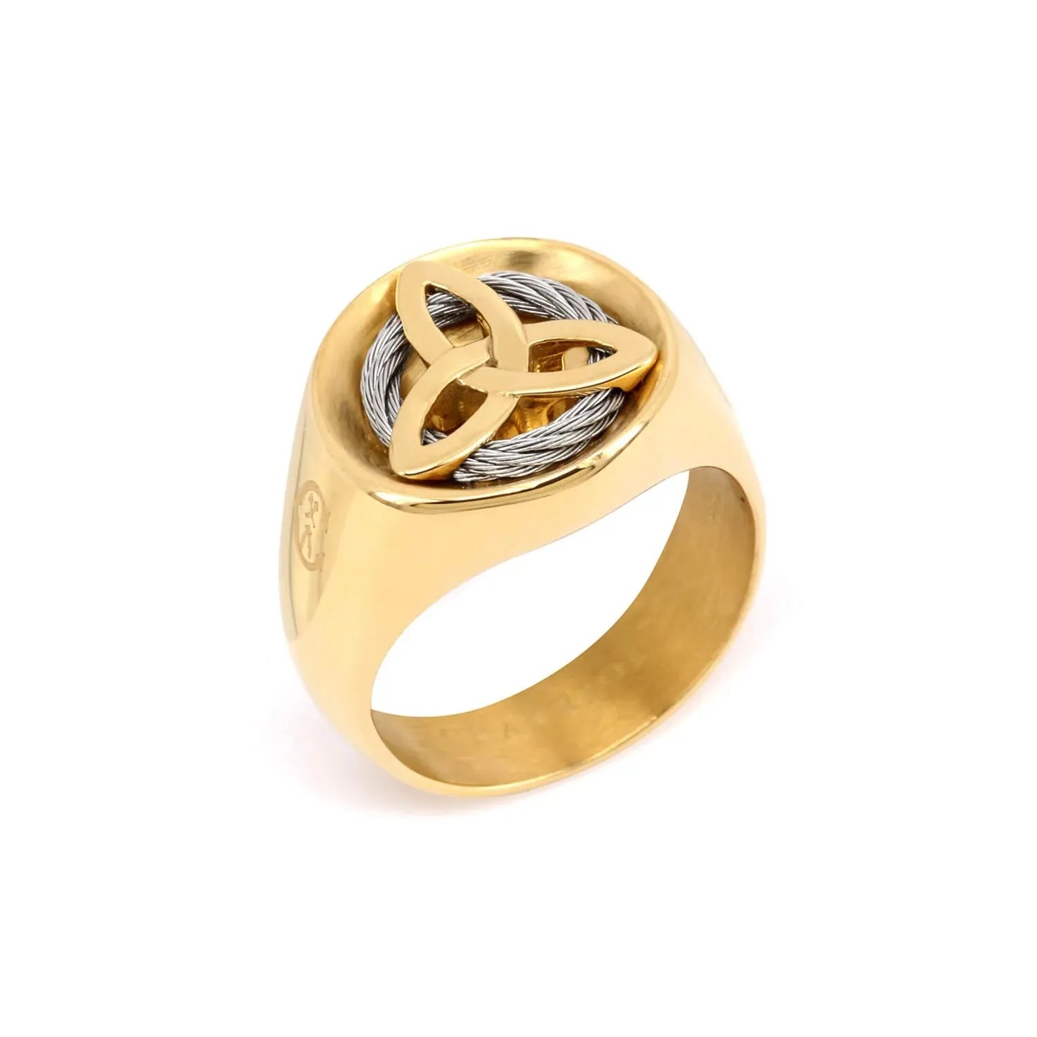 Celtic® Triquetra signet ring sold by Charriol product image thumbnail 3