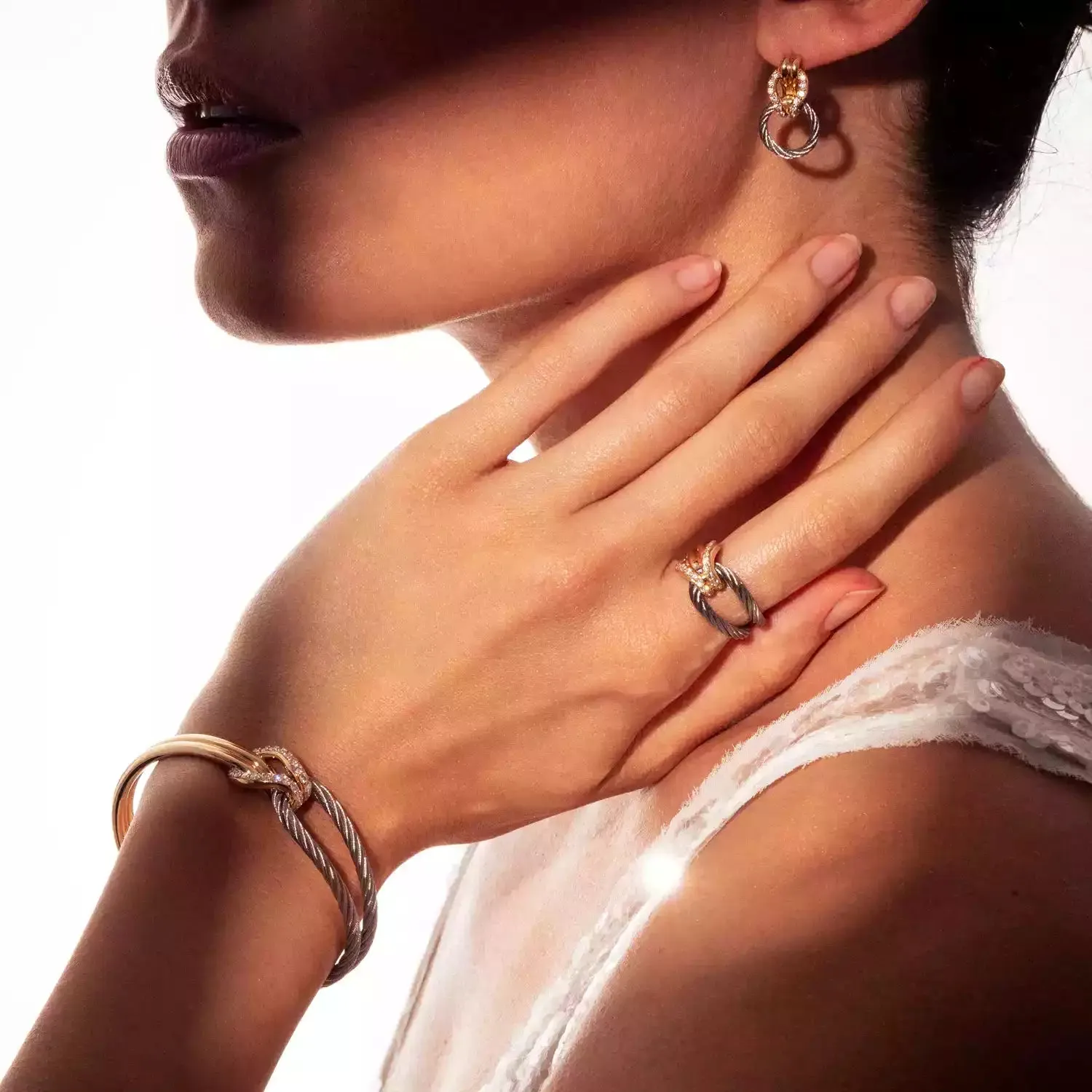 Celtic® Knot Earrings 18KT sold by Charriol product image thumbnail 2