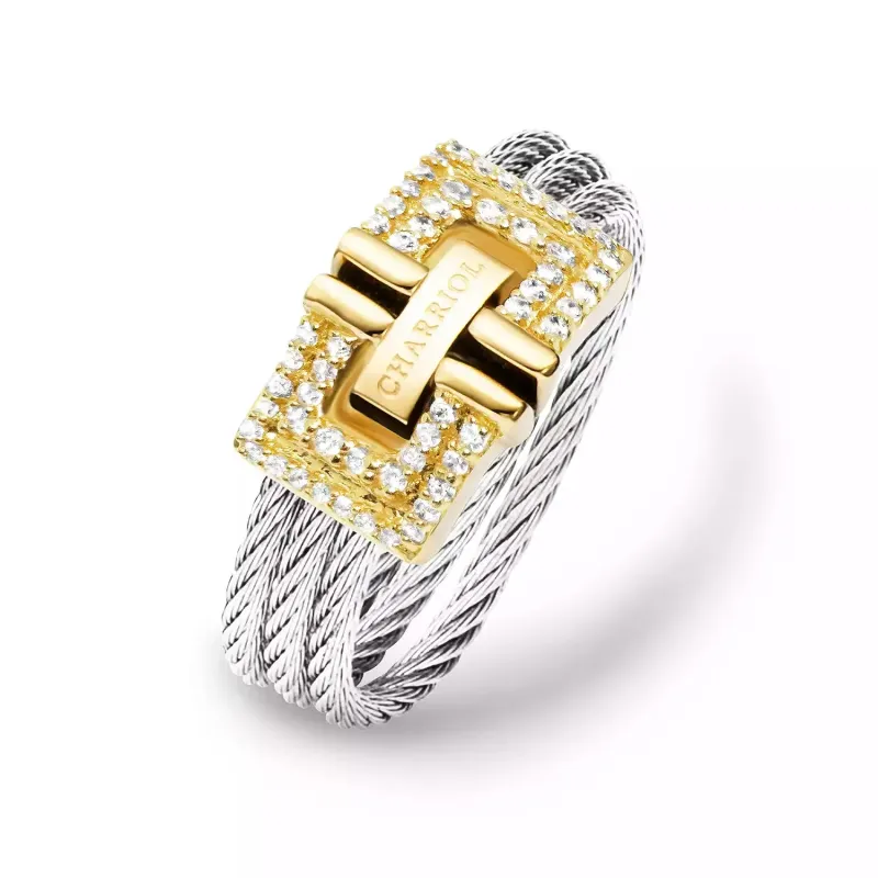 Cable Signature Biarritz Ring 18KT sold by Charriol