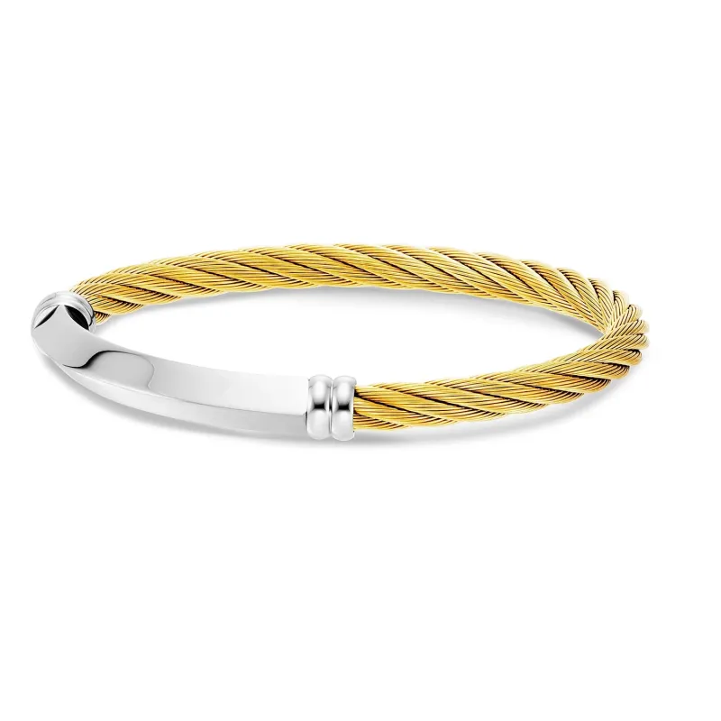 Cable Signature Better Half Bangle sold by Charriol